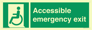 Accessible emergency exit (left)